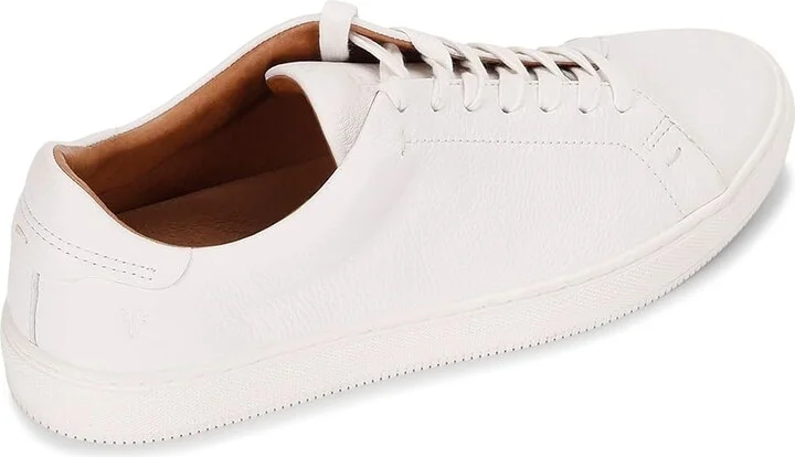 Frye Astor Low Lace Men's Lace up casual Shoes White Tumbled Cow : 8 D - Medium, Leather - Image 5