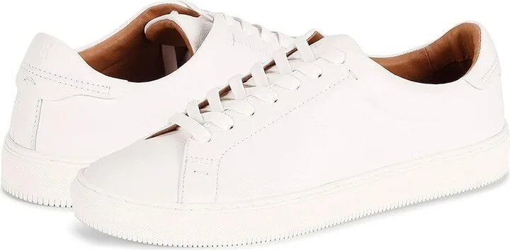 Frye Astor Low Lace Men's Lace up casual Shoes White Tumbled Cow : 8 D - Medium, Leather