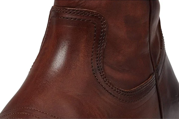 Frye Austin Inside Zip Men's Boots Cognac : 8 D - Medium, Leather - Image 5