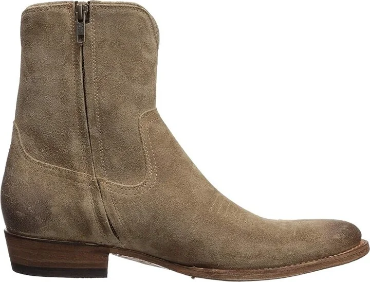 Frye Austin Inside Zip Men's Boots Dark Ash Oiled Suede : 9.5 D - Medium - Image 8
