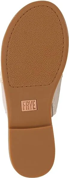Frye Ava Crochet Slide Women's Sandals Ivory : 9.5 B - Medium, Suede - Image 3