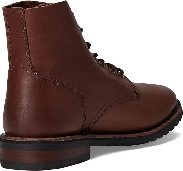 Frye Barrett Lace Up Men's Boots Cognac : 8.5 D - Medium, Leather - Image 4