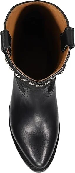 Frye Billy Pull-On Stud Women's Boots Black : 10 B - Medium, Leather - Image 2