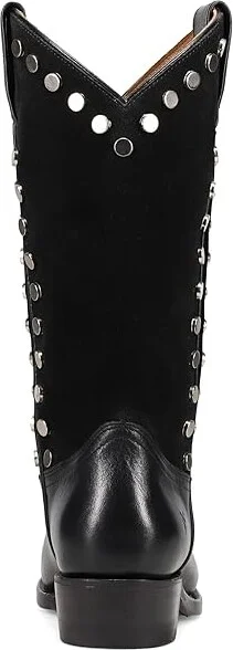 Frye Billy Pull-On Stud Women's Boots Black : 10 B - Medium, Leather - Image 4