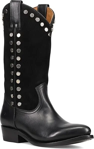 Frye Billy Pull-On Stud Women's Boots Black : 10 B - Medium, Leather - Image 5