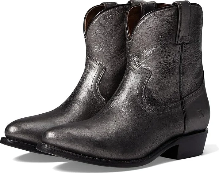 Frye Billy Short Women's Boots Dark Pewter : 6.5 B - Medium, Leather