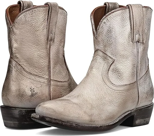 Frye Billy Short Women's Boots Light Gold : 10 B - Medium, Leather