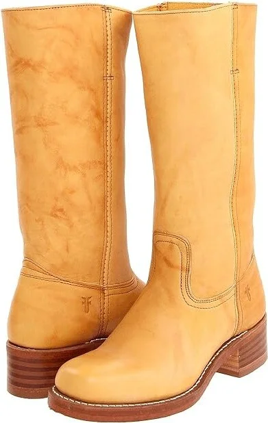 Frye Campus 14L Cowboy Women's Boots Banana Leather : 6 B - Medium