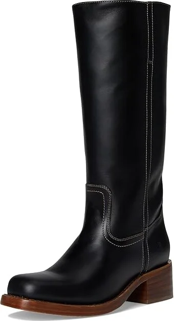 Frye Campus 14L Cowboy Women's Boots Black 1 : 6.5 B - Medium, Leather - Image 5
