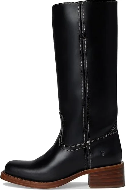 Frye Campus 14L Cowboy Women's Boots Black 1 : 6.5 B - Medium, Leather - Image 6