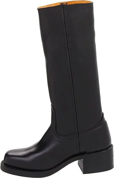 Frye Campus 14L Cowboy Women's Boots Black Leather : 6 B - Medium - Image 7