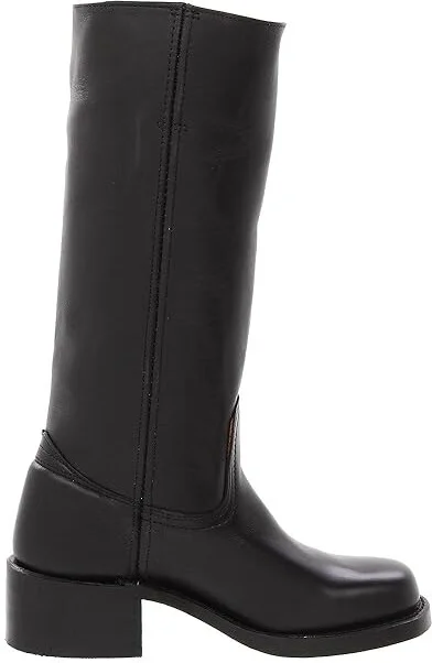 Frye Campus 14L Cowboy Women's Boots Black Leather : 6 B - Medium - Image 8