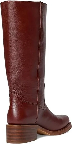 Frye Campus 14L Cowboy Women's Boots Garnet : 10 B - Medium, Leather - Image 4