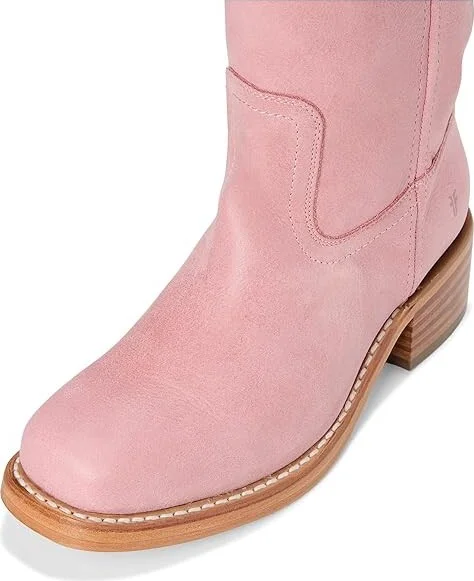 Frye Campus 14L Cowboy Women's Boots Pink : 8 B - Medium, Leather - Image 2