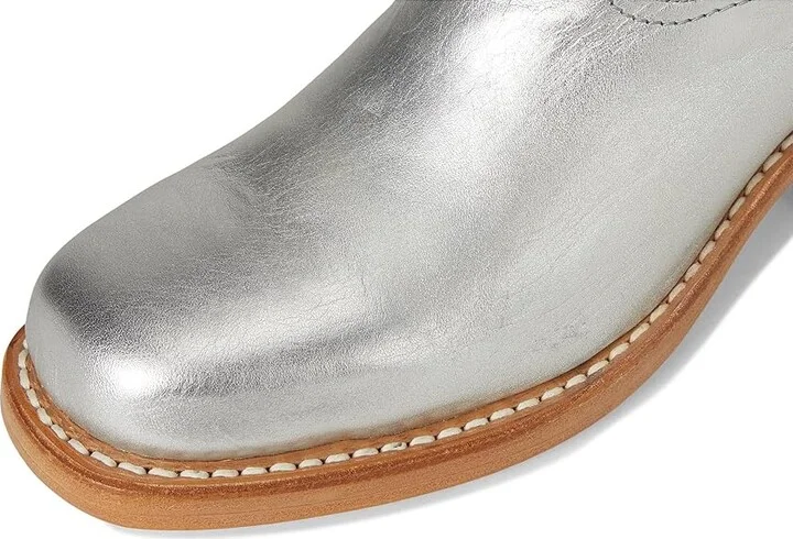 Frye Campus 14L Cowboy Women's Boots Silver : 7.5 B - Medium, Leather - Image 2