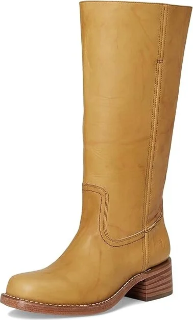 Frye Campus 14l Wide Calf Women's Boots Banana : 9.5 B - Medium, Leather - Image 5
