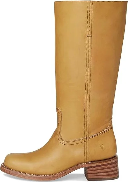 Frye Campus 14l Wide Calf Women's Boots Banana : 9.5 B - Medium, Leather - Image 6