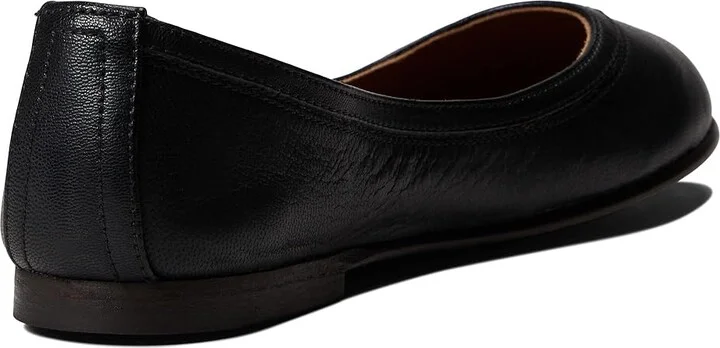 Frye Carson Ballet Women's Flat Shoes Black Vintage Veg Tan : 5.5 B - Medium - Image 4