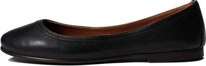 Frye Carson Ballet Women's Flat Shoes Black Vintage Veg Tan : 5.5 B - Medium - Image 5