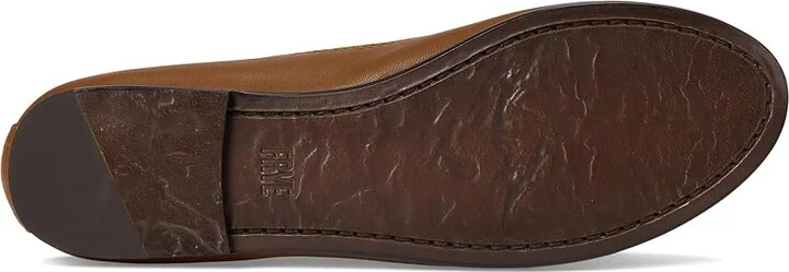 Frye Carson Ballet Women's Flat Shoes Cognac Vintage Veg Tan : 5.5 B - Medium - Image 3