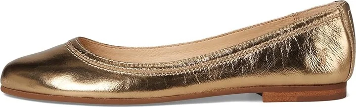 Frye Carson Ballet Women's Flat Shoes Dark Gold : 6.5 B - Medium - Image 6