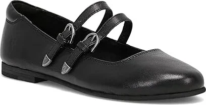 Frye Carson Mary Jane Women's Flat Shoes Black : 8 B - Medium, Leather - Image 4