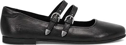 Frye Carson Mary Jane Women's Flat Shoes Black : 8 B - Medium, Leather - Image 6