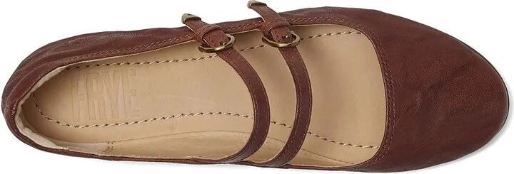 Frye Carson Mary Jane Women's Flat Shoes Spice : 6 B - Medium, Leather - Image 2