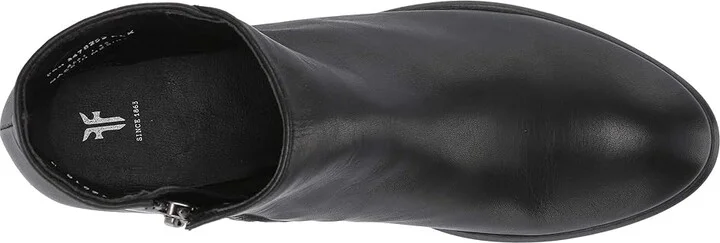 Frye Carson Piping Bootie Women's Boots Black Soft Full Grain : 5.5 B - Medium, Leather - Image 3