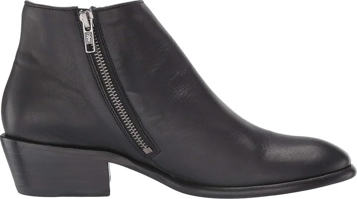 Frye Carson Piping Bootie Women's Boots Black Soft Full Grain : 5.5 B - Medium, Leather - Image 8