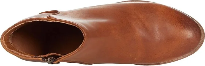 Frye Carson Piping Bootie Women's Boots Caramel Antique Pull Up : 5.5 B - Medium, Leather - Image 2