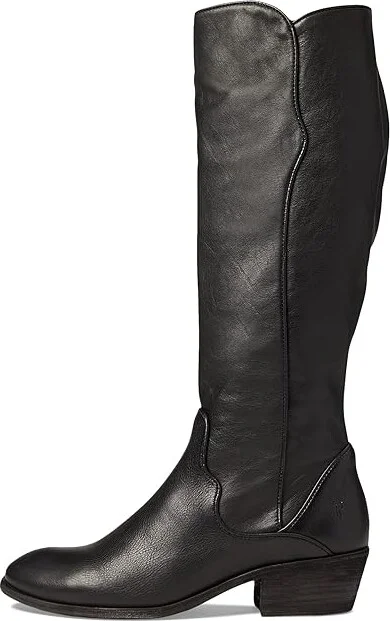 Frye Carson Piping Tall Women's Shoes Black 1 : 6.5 B - Medium, Leather - Image 5