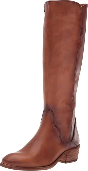 Frye Carson Piping Tall Women's Shoes Caramel : 5.5 B - Medium, Leather - Image 2