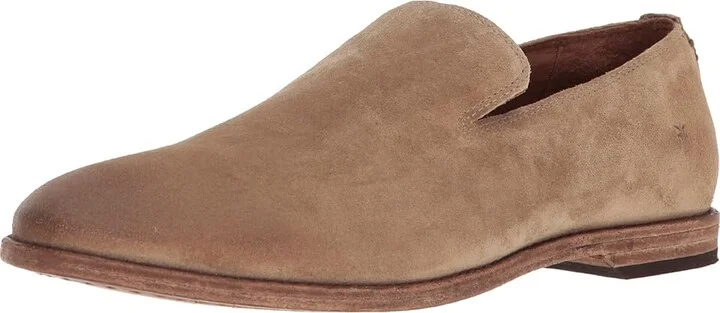 Frye Chris Venetian Men's Shoes Ash Washed Waxed Suede : 7.5 D - Medium - Image 2