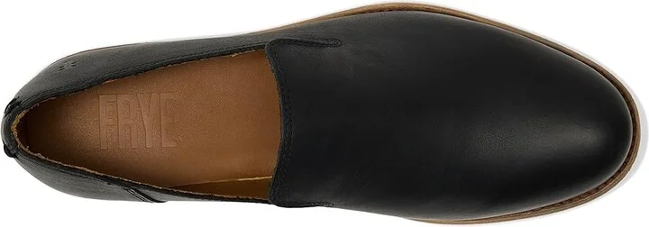 Frye Chris Venetian Men's Shoes Black : 8 D - Medium, Suede - Image 2
