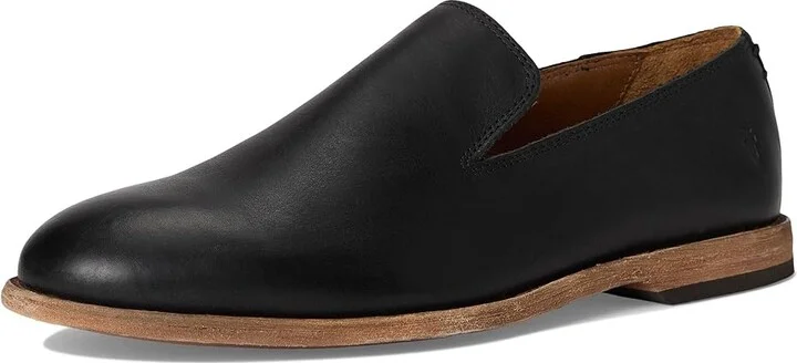 Frye Chris Venetian Men's Shoes Black : 8 D - Medium, Suede - Image 5