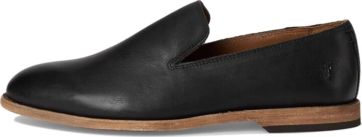 Frye Chris Venetian Men's Shoes Black : 8 D - Medium, Suede - Image 6