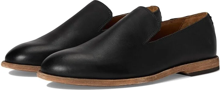 Frye Chris Venetian Men's Shoes Black : 8 D - Medium, Suede