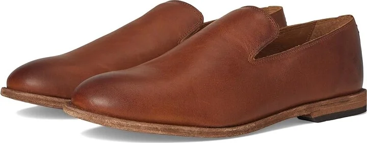 Frye Chris Venetian Men's Shoes Tan Oiled Vintage : 8 D - Medium, Suede