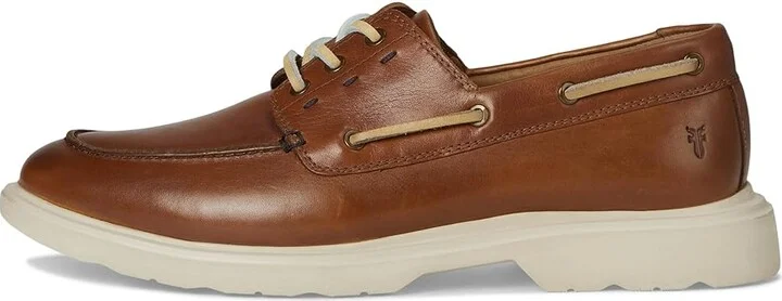 Frye Connor Boat Shoes Men's Slip on Shoes Caramel : 9 D - Medium, Leather - Image 6