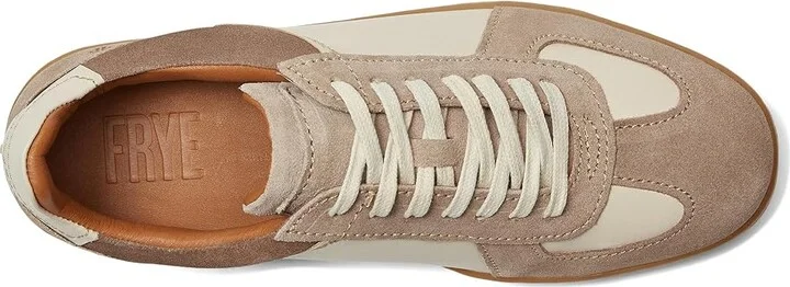 Frye Cooper Trainer Men's Shoes Ivory : 8 D - Medium, Leather/Suede - Image 2