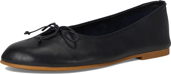 Frye Emma Ballet Women's Shoes Black : 7.5 B - Medium, Leather/Rubber - Image 5