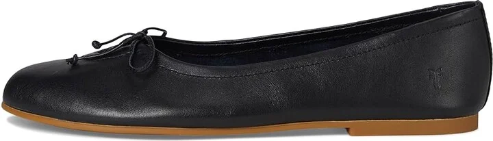 Frye Emma Ballet Women's Shoes Black : 7.5 B - Medium, Leather/Rubber - Image 6