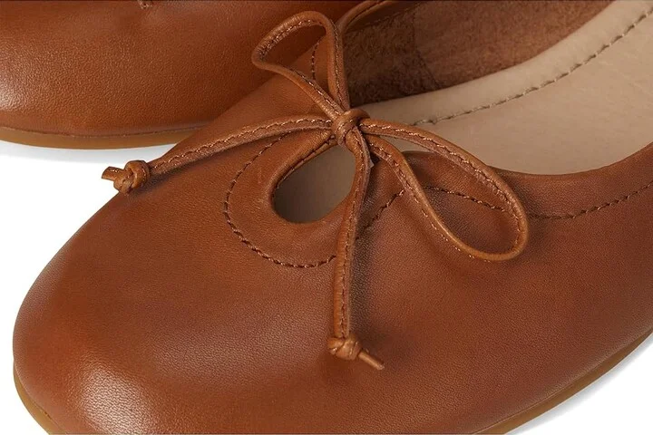 Frye Emma Ballet Women's Shoes Dark Latte : 10 B - Medium, Leather/Rubber - Image 7