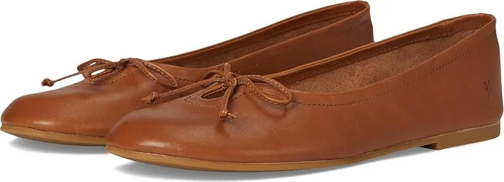 Frye Emma Ballet Women's Shoes Dark Latte : 10 B - Medium, Leather/Rubber