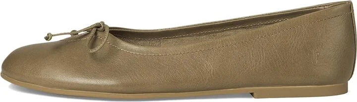 Frye Emma Ballet Women's Shoes Eucalyptus : 6.5 B - Medium, Leather/Rubber - Image 6