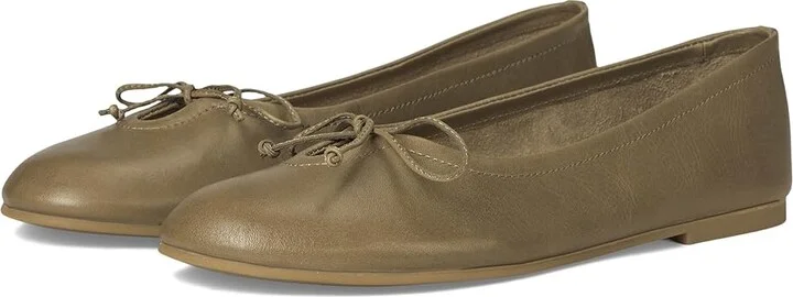 Frye Emma Ballet Women's Shoes Eucalyptus : 6.5 B - Medium, Leather/Rubber