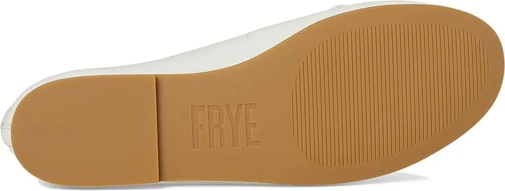 Frye Emma Ballet Women's Shoes White : 6.5 B - Medium, Leather/Rubber - Image 3
