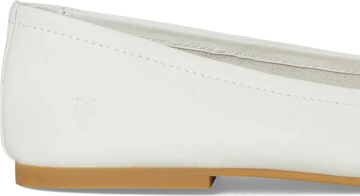 Frye Emma Ballet Women's Shoes White : 6.5 B - Medium, Leather/Rubber - Image 7
