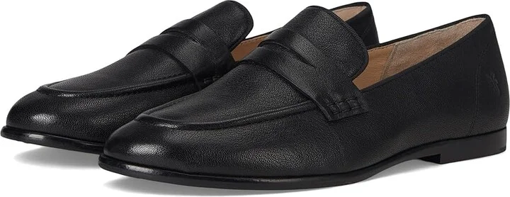Frye Faith Loafer Women's Shoes Black : 8 B - Medium, Leather